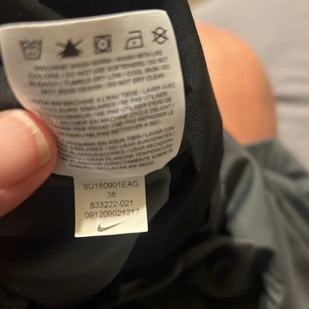 Nike gray flat front dri-fit shorts
